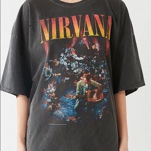 Distressed Nirvana MTV Unplugged Graphic Top